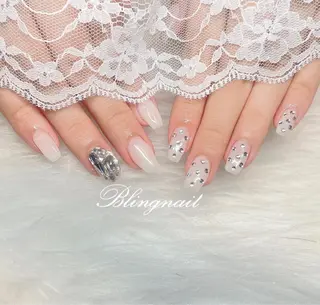 ネイル 23時まで❤︎韓国、 ワンホンネイルのネイルデザイン