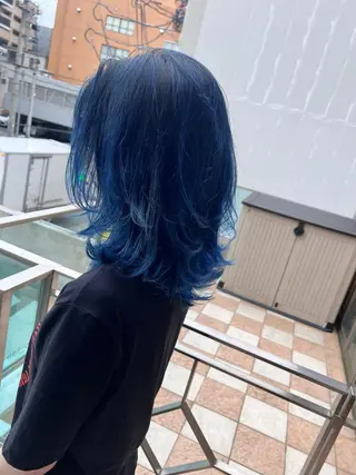 ミディアム カラー 髪質改善/ ブリーチ/中尾のヘアスタイル