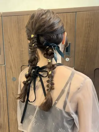 ロング ヘアアレンジ VIEW Tokyo所属・🎀ミディアムボブ/ 縮毛矯正/ひかりのヘアスタイル