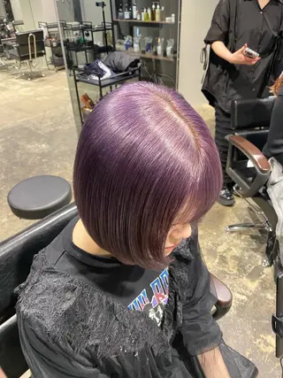 ミディアム ハイトーンカラー レイヤー/ juriのヘアスタイル