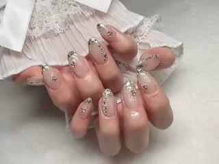 ネイル I-nailロング /ワンホン/キラキラのネイルデザイン