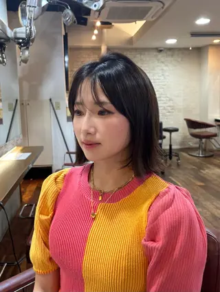 ショート レイヤー/顔周り/ 韓国ヘア🤍フウカのヘアスタイル