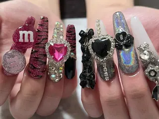 ロング メンズ ネイル Private Salon Daisy所属・プライベートサロン Daisyのネイルデザイン