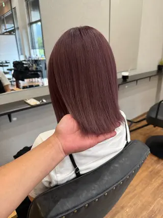 ミディアム カラー clocca所属・鵜飼 真伍のヘアスタイル