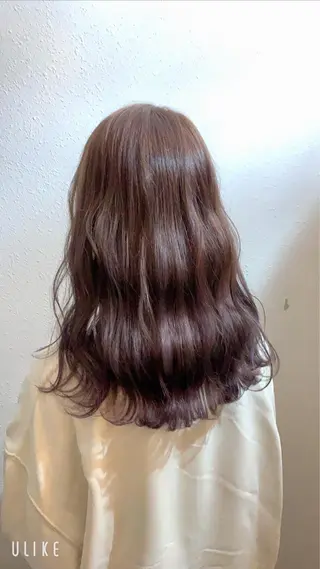 セミロング 西村 弘輝 パーマ/艶髪カラーのヘアスタイル