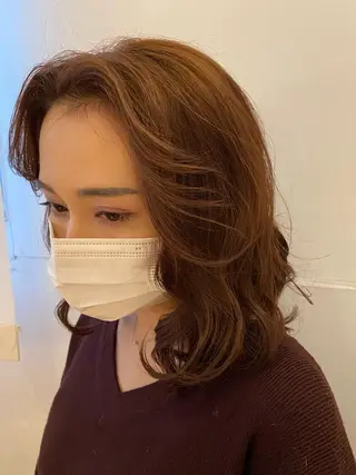 ミディアム 勝沼 佑季のヘアスタイル