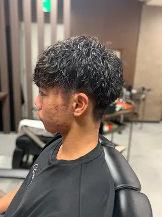 パーマ メンズ バーバーショップ涼桜新町店所属・田中大 パーマ/メンズカットのヘアスタイル