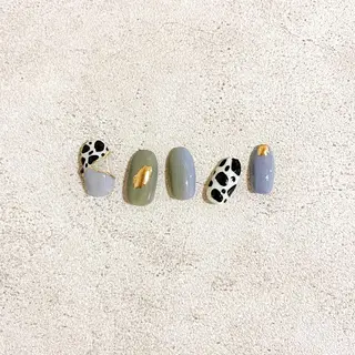 ネイル ゴテゴテ💙ワンホン リオナのネイルデザイン