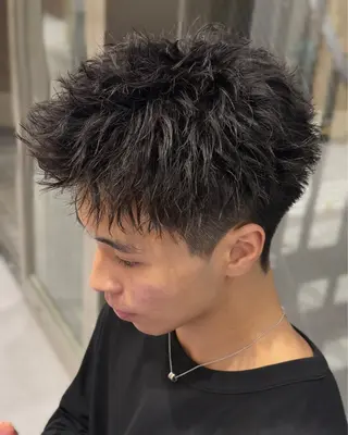 パーマ メンズ 渋谷メンズ特化 佐橋世奈のヘアスタイル