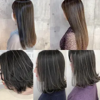 セミロング カラー SALOWIN神戸三宮East店所属・【透明感、艶髪】西村 有司のヘアスタイル