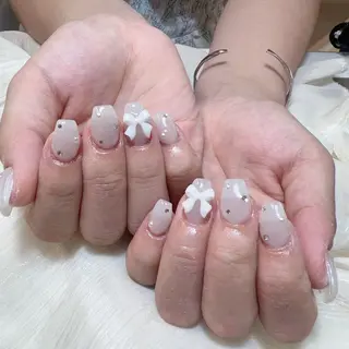 ネイル 🎀nana🫧 ワンホンネイル🎀のネイルデザイン