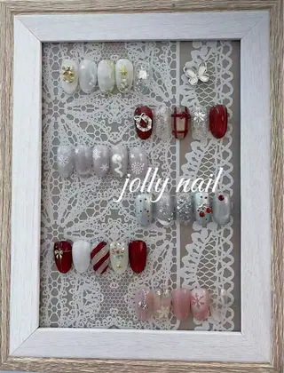 ネイル Jolly チップ長さだしのネイルデザイン