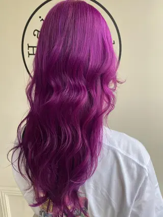 ロング カラー 川越 輝梨奈のヘアスタイル