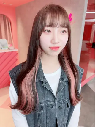 ロング カラー 韓国ヘア/艶カラー /田中悠佑のヘアスタイル