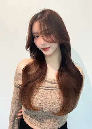 ロング 韓国ヘア/ ミラノのヘアスタイル