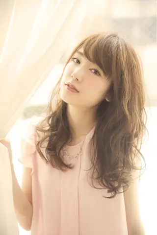 ロング カラー パーマ VIVIE【ヴィヴィ】所属・髪質改善/韓国風 レイヤー/田村祐樹のヘアスタイル