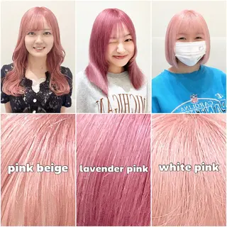 ミディアム カラー 💖暖色・ハイトーン 🐈みおり💖のヘアスタイル