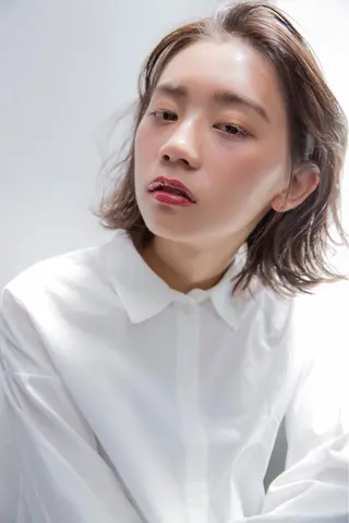 ミディアム カラー ○HITOMI ○のヘアスタイル