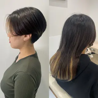 ショート ダウンパーマ特化💎 ボブ・レイヤーりなのヘアスタイル