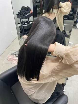 ロング sunc所属・梅田l大人韓国ヘア レイヤー×艶カラーのヘアスタイル