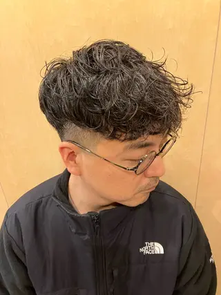 ショート パーマ メンズ BroTokyo Barbershop 有楽町店所属・SAKI SAKIのヘアスタイル
