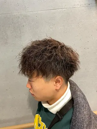 ショート カラー パーマ メンズ 🔥メンズ超特化🔥 青木海斗のヘアスタイル