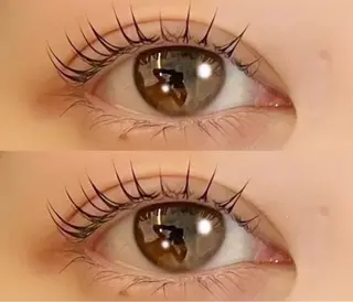 マツエク・マツパ eve🐰束間まつ毛 /透明感カラーのヘアスタイル