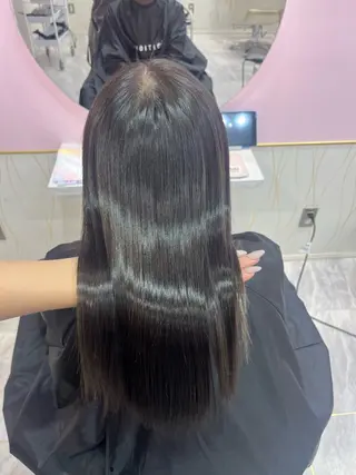 ロング 新宿/ハイトーン 韓国風/Narukaのヘアスタイル