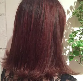 ミディアム カラー emme エミィ/立川のヘアスタイル