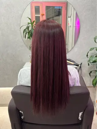 ロング カラー 倉澤 愛理のヘアスタイル