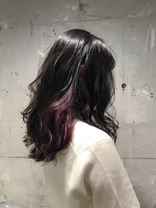 ミディアム カラー パーマ ヘアアレンジ メンズ ネイル マツエク・マツパ Rene'所属・当日予約⭕️ yuriのヘアスタイル