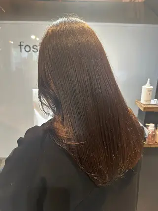 セミロング カラー キダ ユウナのヘアスタイル