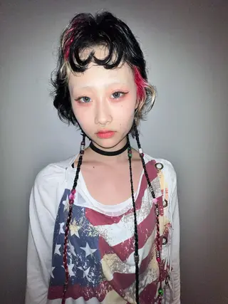 ショート カラー haco＋所属・圧倒的デザイン力 店長🎨RENAのヘアスタイル