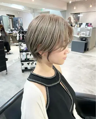 ミディアム 骨格診断で絶対可愛い ✨丸みショート✨凌弥のヘアスタイル