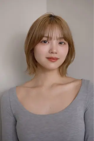 ショート Aura所属・丸山 心 / 艶カラーのヘアスタイル