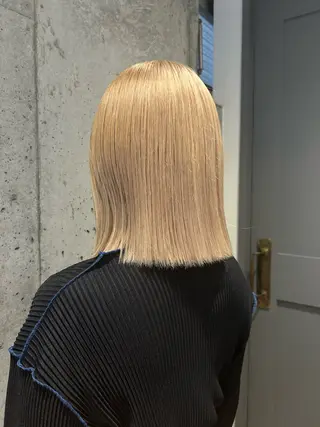 ミディアム カラー 🦖ミニボブ/ボブ /MOEKA🦕のヘアスタイル