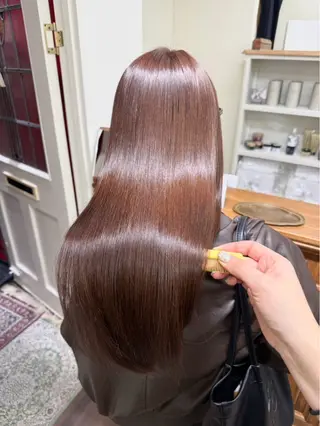 ロング 渋谷/原宿 カラー× トリートメント ｻﾜのヘアスタイル