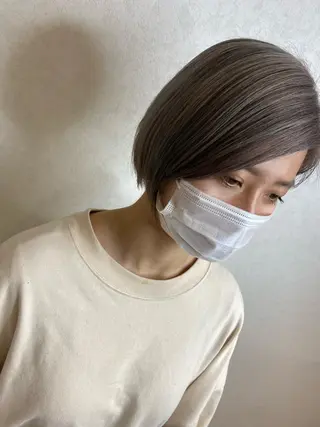 ショート カラー ムトウセイマ/艶髪 /艶ケアWブリーチのヘアスタイル