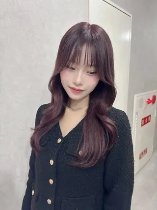 ロング カラー 赤み無し柔らかカラー 【梅田】madokaのヘアスタイル