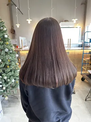 ロング SOKO所属・林 玲奈のヘアスタイル