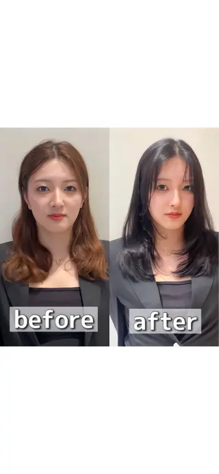 ロング カラー パーマ ヘアアレンジ 小野寺瑞希 /最小顔カットのヘアスタイル