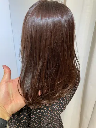 セミロング カラー eins.hair所属・過去一の柔髪ヘア 🌿einshairのヘアスタイル