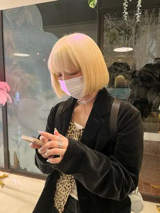 セミロング カラー @kyoniyy KYONIのヘアスタイル