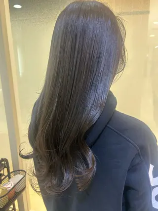 ロング カラー 艶質改善/縮毛矯正 ササキナツミのヘアスタイル