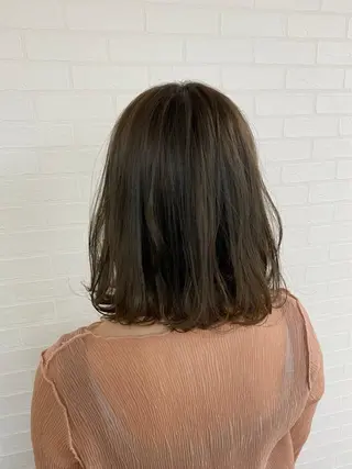 セミロング カラー パーマ 🎁無料カットカラー 📷撮影モデル募集✨のヘアスタイル