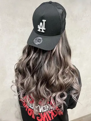 ロング カラー ハイトーン/韓国風 🤍Nacchi🐈のマツエク・マツパデザイン