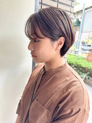 ショート ショート ボブ 梅田 木戸健人のヘアスタイル