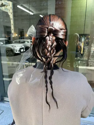 ロング ヘアアレンジ Then所属・mana/ハイトーン /ヘアアレンジ🎀のヘアスタイル