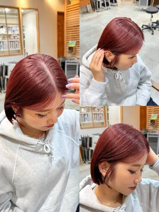 ショート 艶髪／レイヤー／ 透明感🎀／MARIのヘアスタイル