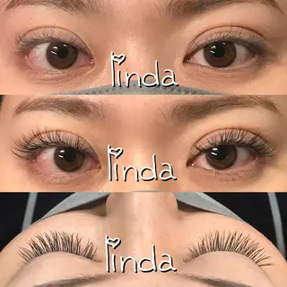 マツエク・マツパ linda lashesのマツエク・マツパデザイン